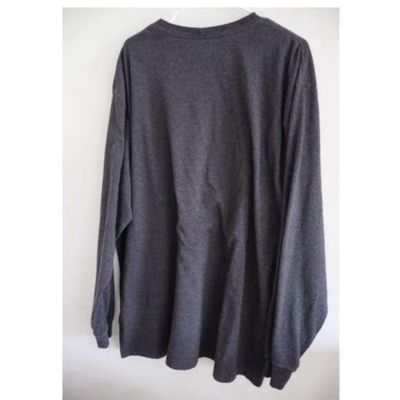 Carhartt Men’s Loose Fit Long Sleeve Pocket T-Shirt – XL Heather Black - Picture 2 of 4